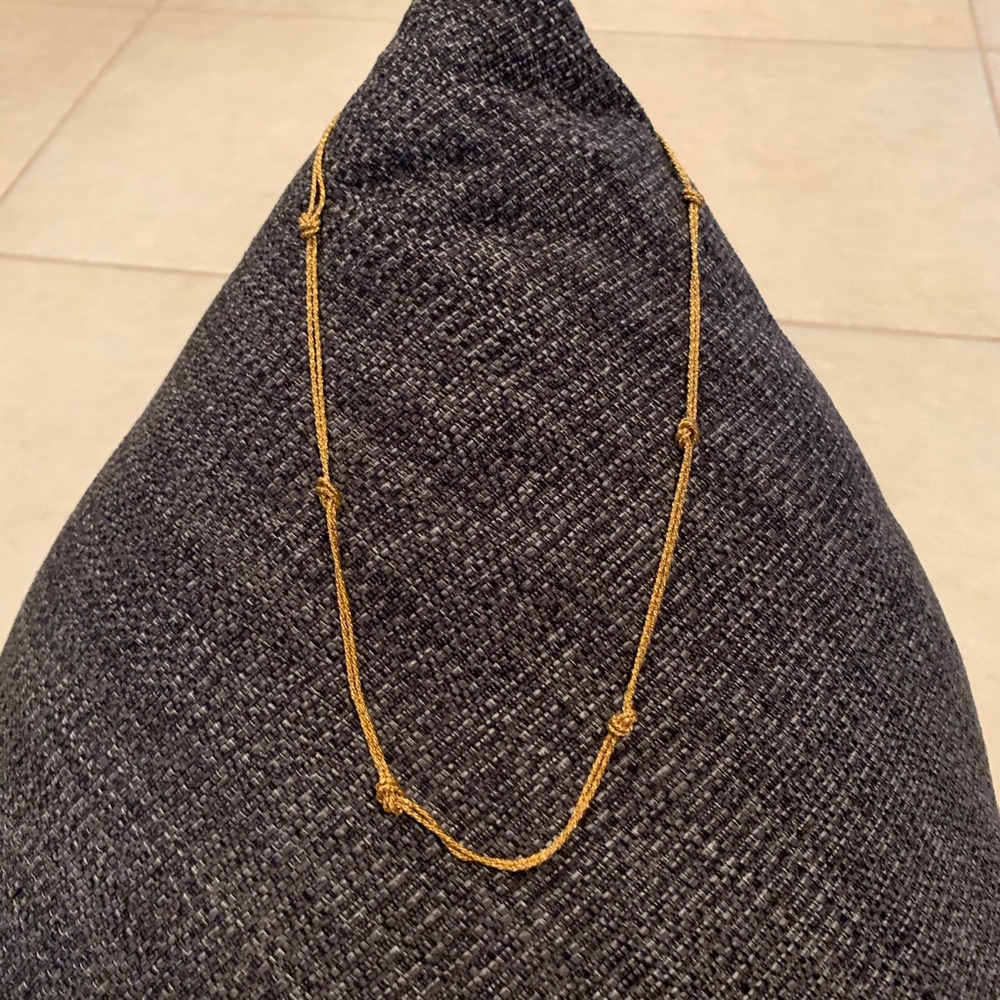 Vintage Monet gold tone accent knotted chain
